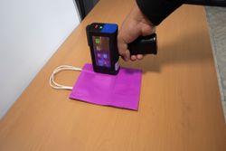 Imagen de impresión en caja de cartón.