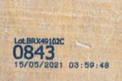 Imagen de impresión en caja de cartón.