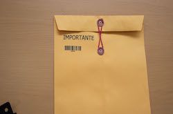 Imagen de impresión en caja de cartón.