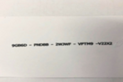 Imagen de impresión en caja de cartón.