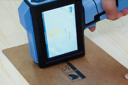 Imagen de impresión en caja de cartón.