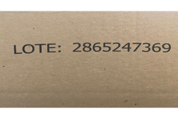 Imagen de impresión en caja de cartón.